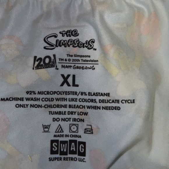 SWAG The Simpsons Homer Santa Boxer Brief Men’s Sz XL Christmas Donut Beer New - Picture 7 of 8